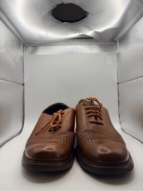 Haan 2.ZeroGrand Laser Wingtip Oxford British Tan Men's 13M C25351 GrandOS